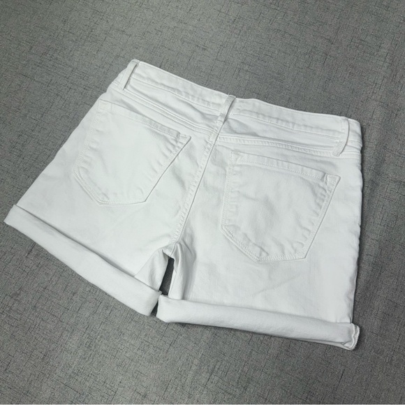 Loft White Denim Roll Cuff Jean Shorts Size 2 - Picture 7 of 10